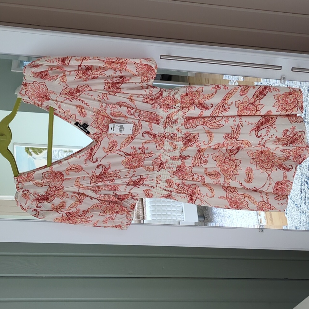 EXPRESS FLORAL SHORTS ROMPER